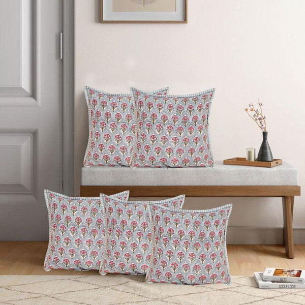Cushion Cover Sets - Saanjh Ethnic Cushion Cover - Set Of Five