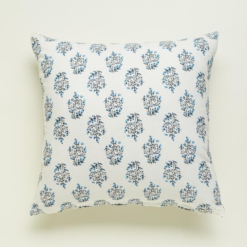 Buy Sanganeri Charm Cushion Cover (Blue) - Set Of Five Cushion Cover Sets from Vaaree