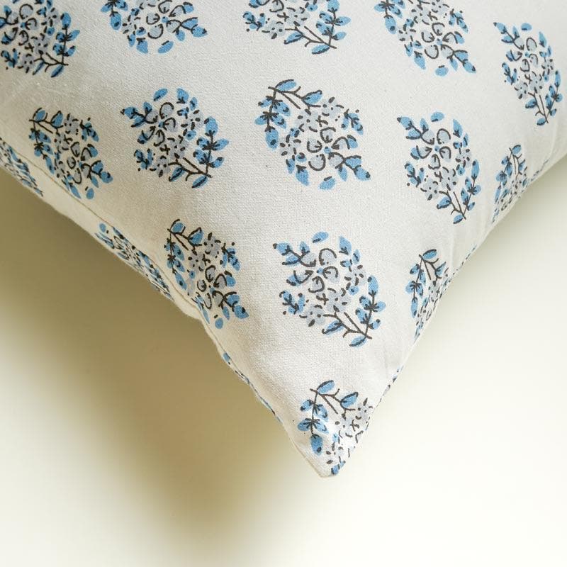 Cushion Cover Sets - Sanganeri Charm Cushion Cover (Blue) - Set Of Five