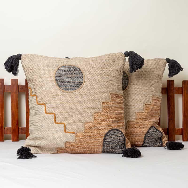 Buy Setting Sun Cushion Cover - Set Of Two Cushion Cover Sets from Vaaree