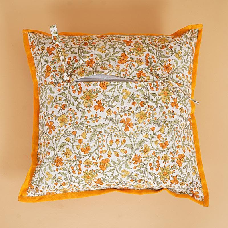 Cushion Cover Sets - Suramya Floral Cushion Cover - Set Of Five