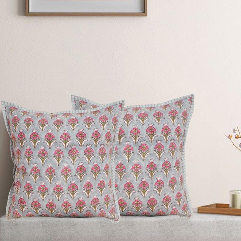 Cushion Cover Sets - Tanu Floral Cushion Cover - Set Of Two
