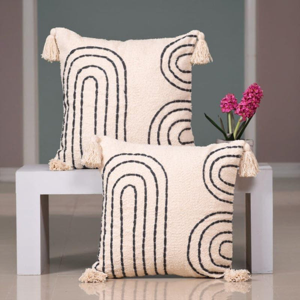 Buy Cushion Cover Sets - The Dotted Rainbow Cushion Cover - Set Of Two at Vaaree online