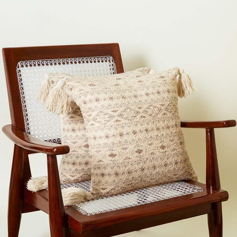 Buy The Grey Sparkler Cushion Cover - Set Of Two Cushion Cover Sets from Vaaree