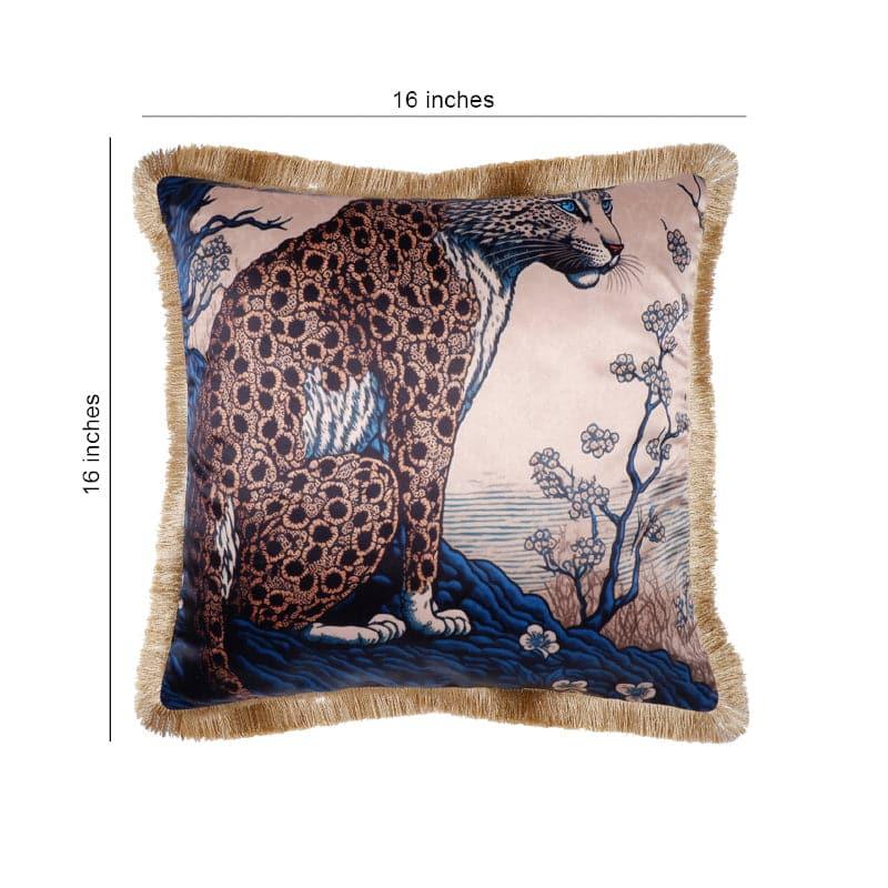 Buy Tiger Bloom Cushion Cover - Set Of Two Cushion Cover Sets from Vaaree