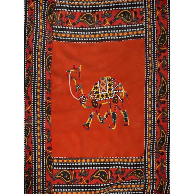 Cushion Cover Sets - Traditional Camel Cushion Cover (Orange) - Set Of Five