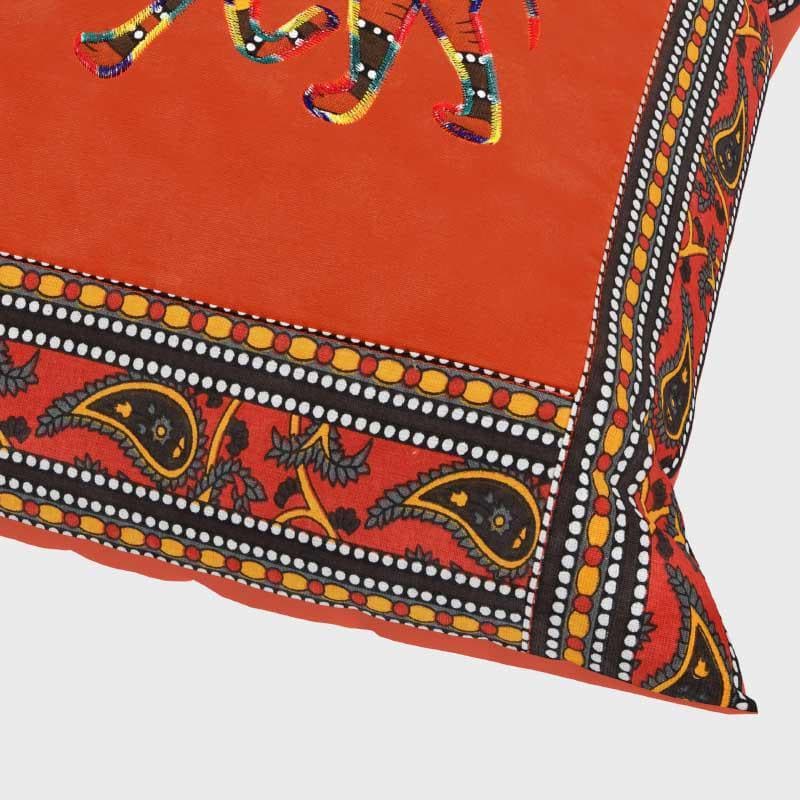 Cushion Cover Sets - Traditional Camel Cushion Cover (Orange) - Set Of Five