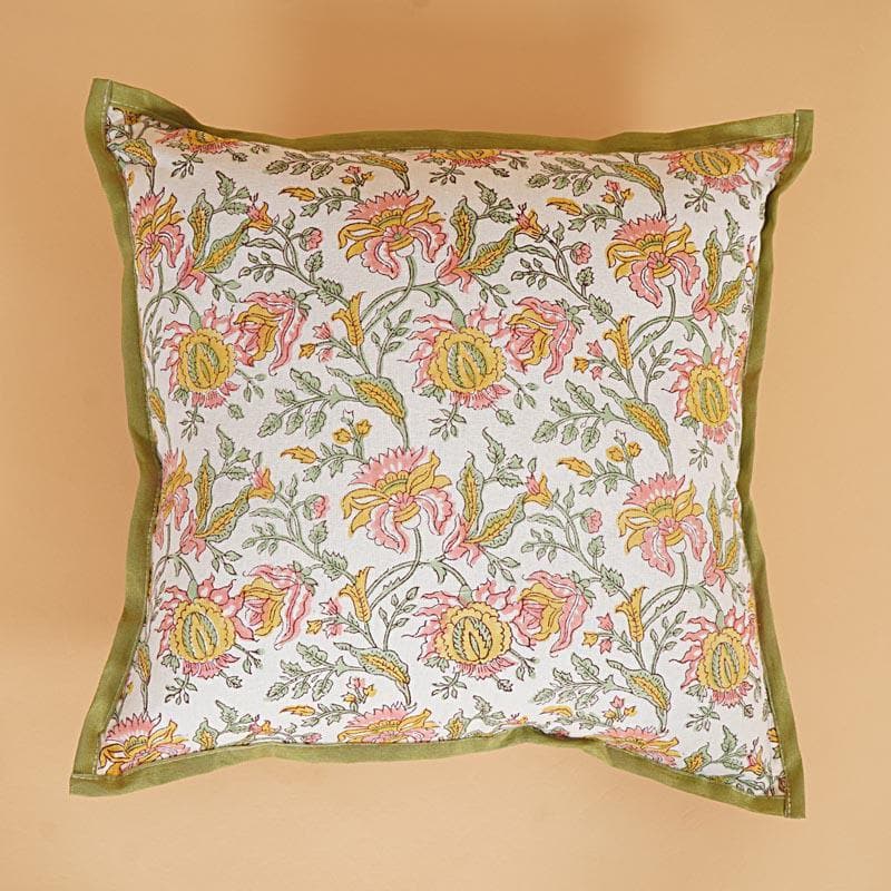 Buy Vashti Floral Cushion Cover - Set Of Five Cushion Cover Sets from Vaaree