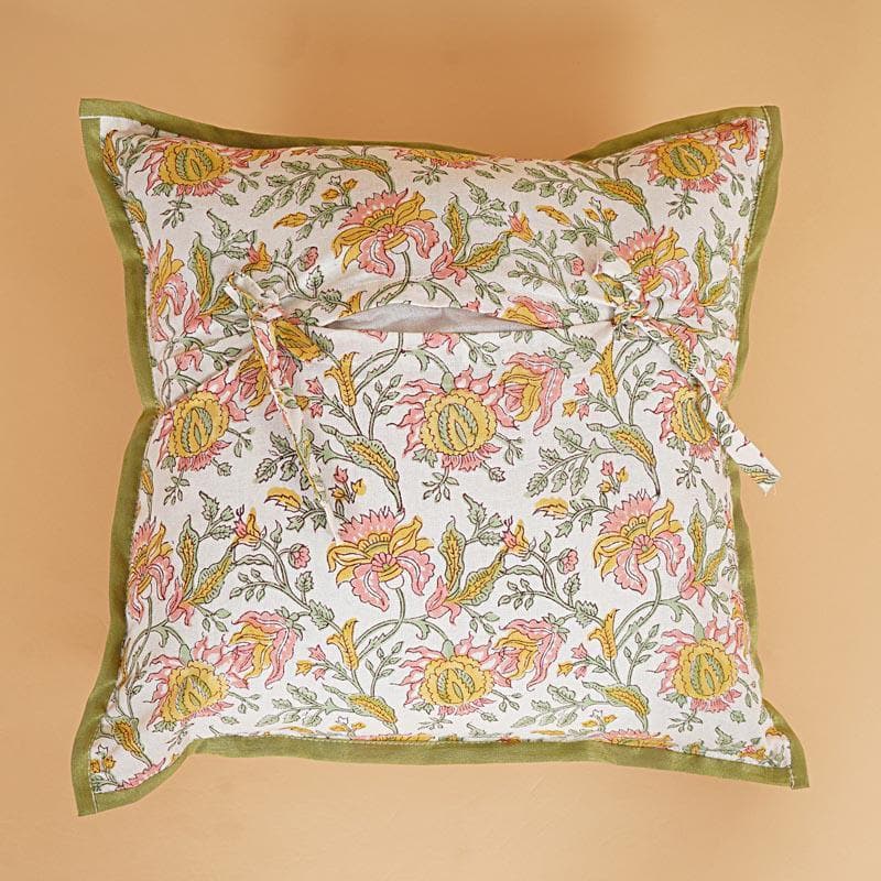 Buy Vashti Floral Cushion Cover - Set Of Five Cushion Cover Sets from Vaaree