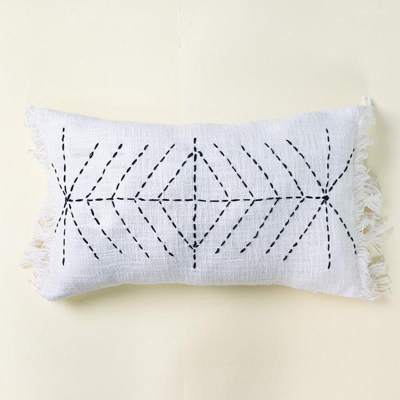 Buy White Bordado Cushion Cover - Set Of Two Cushion Cover Sets from Vaaree