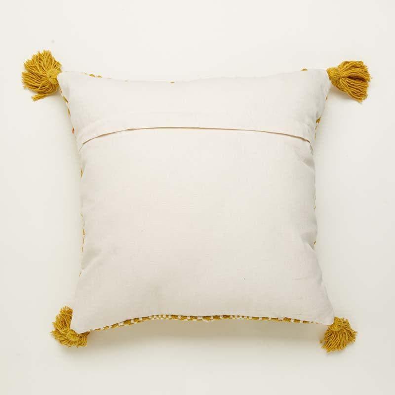 Buy Cushion Cover Sets - Yellow Diamond Cushion Cover - Set Of Two at Vaaree online