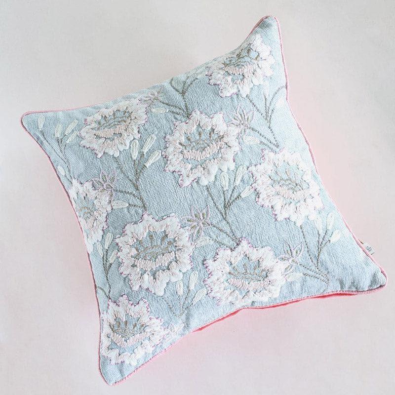 Buy Alice Hand Embroidered Cushion Cover - Blue Cushion Covers from Vaaree