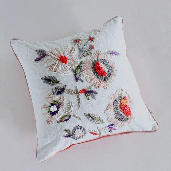 Cushion Covers - All In Bloom Embroidered Cushion Cover