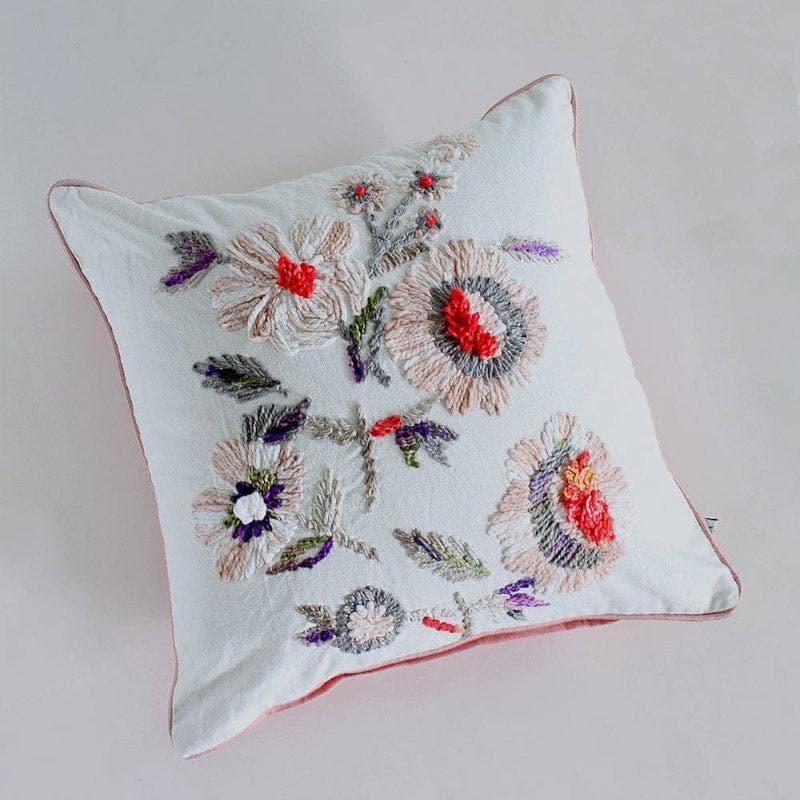 Buy All In Bloom Embroidered Cushion Cover Cushion Covers from Vaaree