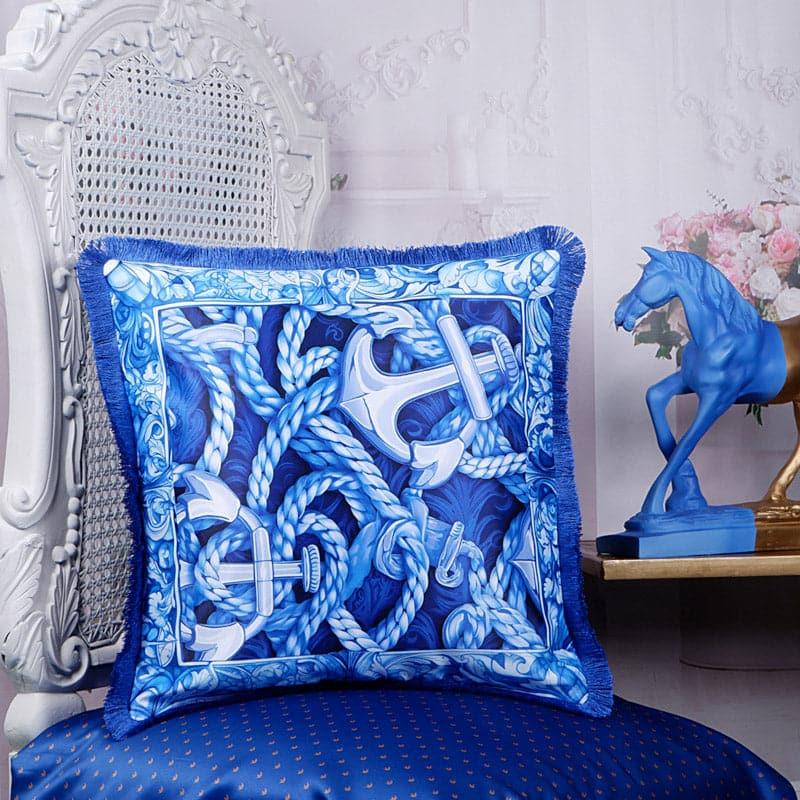 Buy Anchor Trails Indigo Cushion Cover Cushion Covers from Vaaree