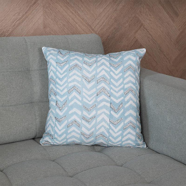 Cushion Covers - Arrow Stripe Cushion Cover - Blue