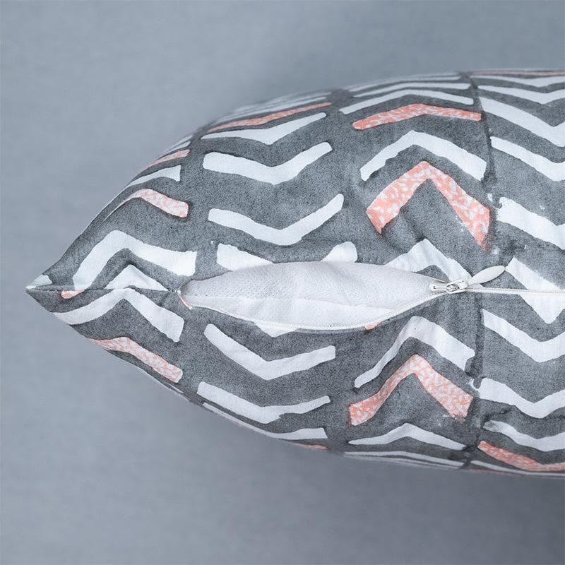 Cushion Covers - Arrow Stripe Cushion Cover - Grey