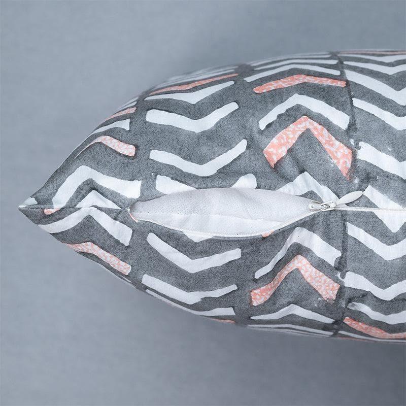 Buy Arrow Stripe Cushion Cover - Grey Cushion Covers from Vaaree