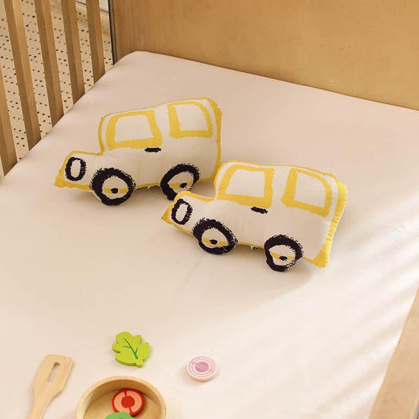 Cushion Covers - The Babys Dayout Shaped Cushion (Yellow) - Set Of Two