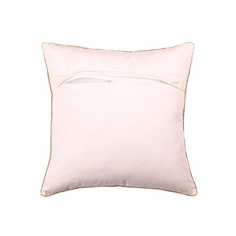 Buy Badamwari Gardenia Cushion Cover (Peach) - Set Of Two Cushion Covers from Vaaree