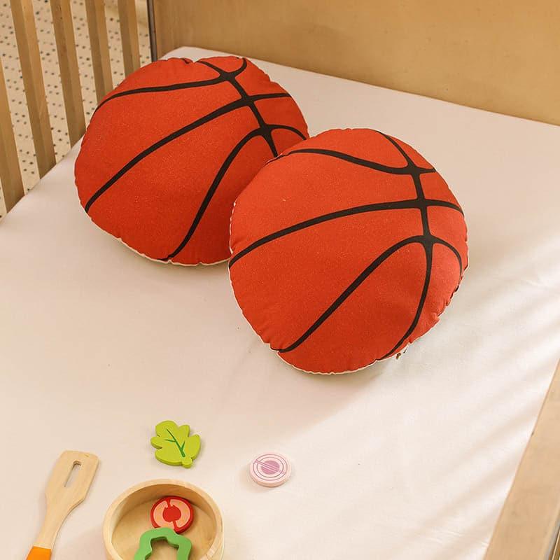 Cushion Covers - The Round Basketball Cushion Cover Red - Set Of Two