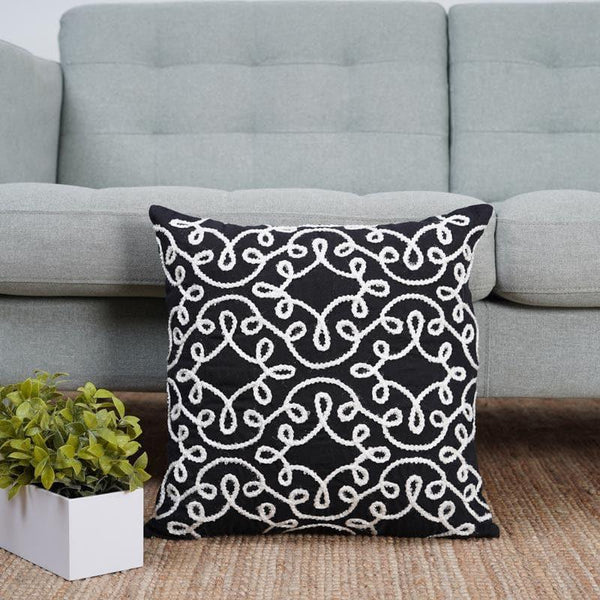 Cushion Covers - Black Moroccan Cushion Cover