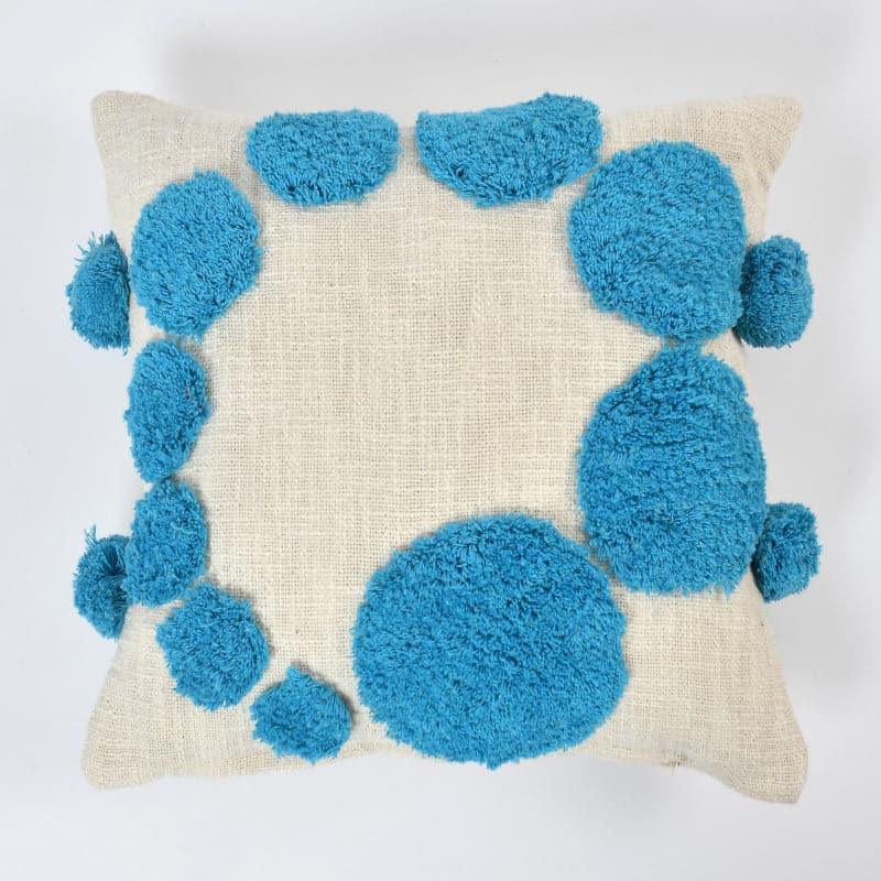 Buy Bubble Bloom Tufted Cushion Cover (Blue) - Set Of Two Cushion Covers from Vaaree