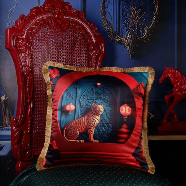 Cushion Covers - Chinese Tiger Glory Cushion Cover