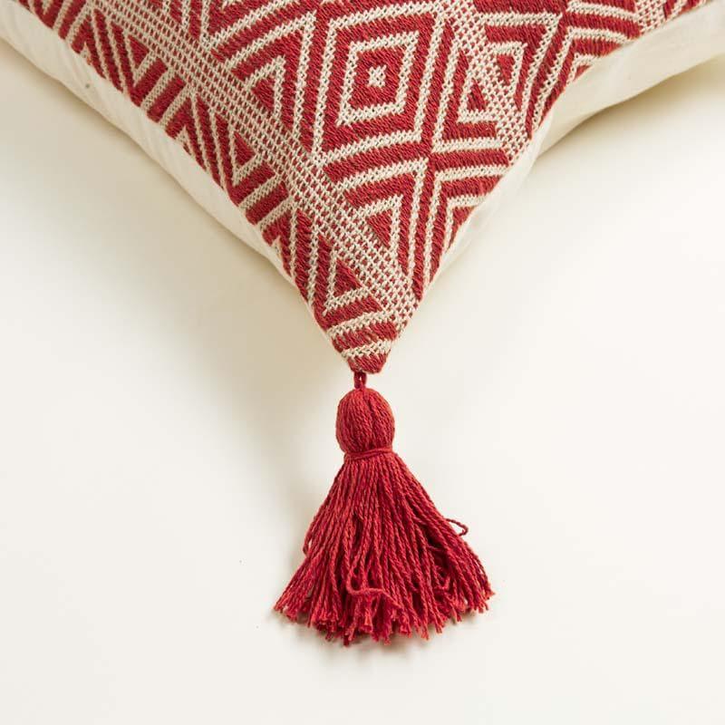 Buy Crimson Carved Cushion Cover Cushion Covers from Vaaree