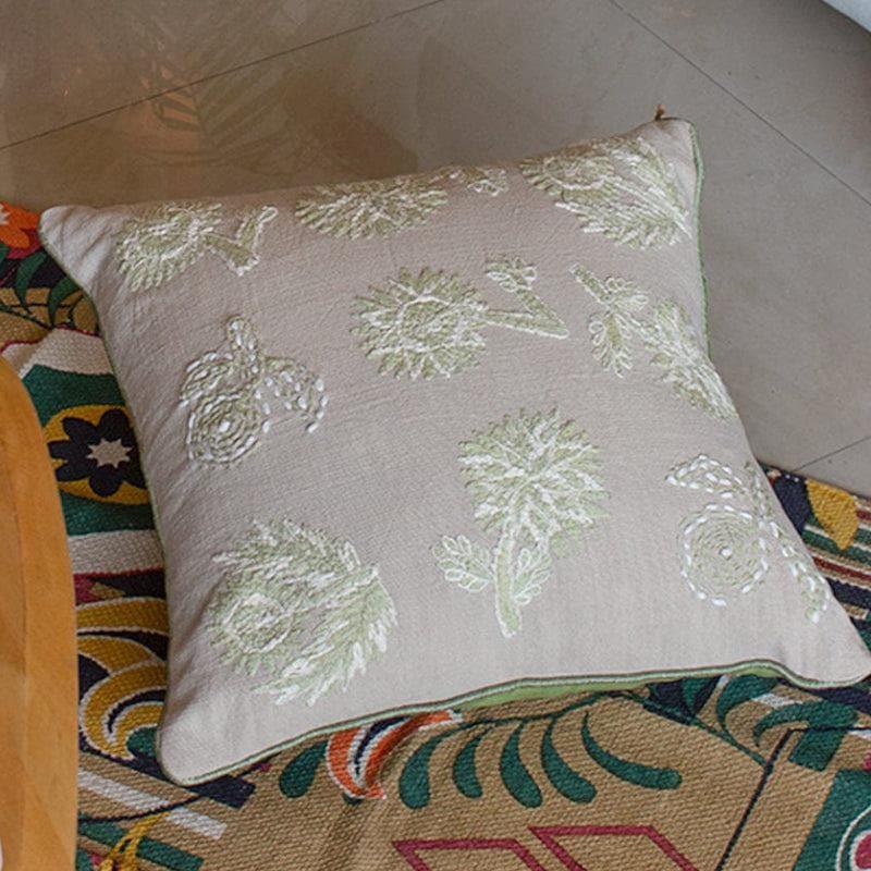 Cushion Covers - Dew Drops Embroidered Cushion Cover