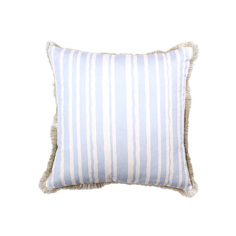 Buy Dhari Stripe Cushion Cover (Blue) - Set Of Two Cushion Covers from Vaaree