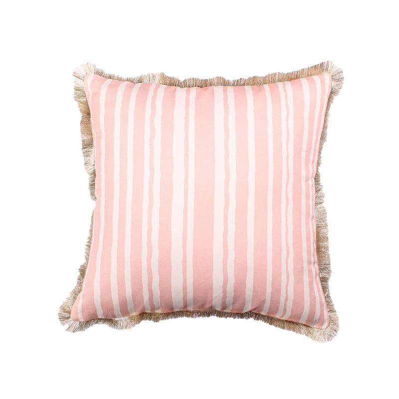 Cushion Covers - Dhari Stripe Cushion Cover (Peach) - Set Of Two