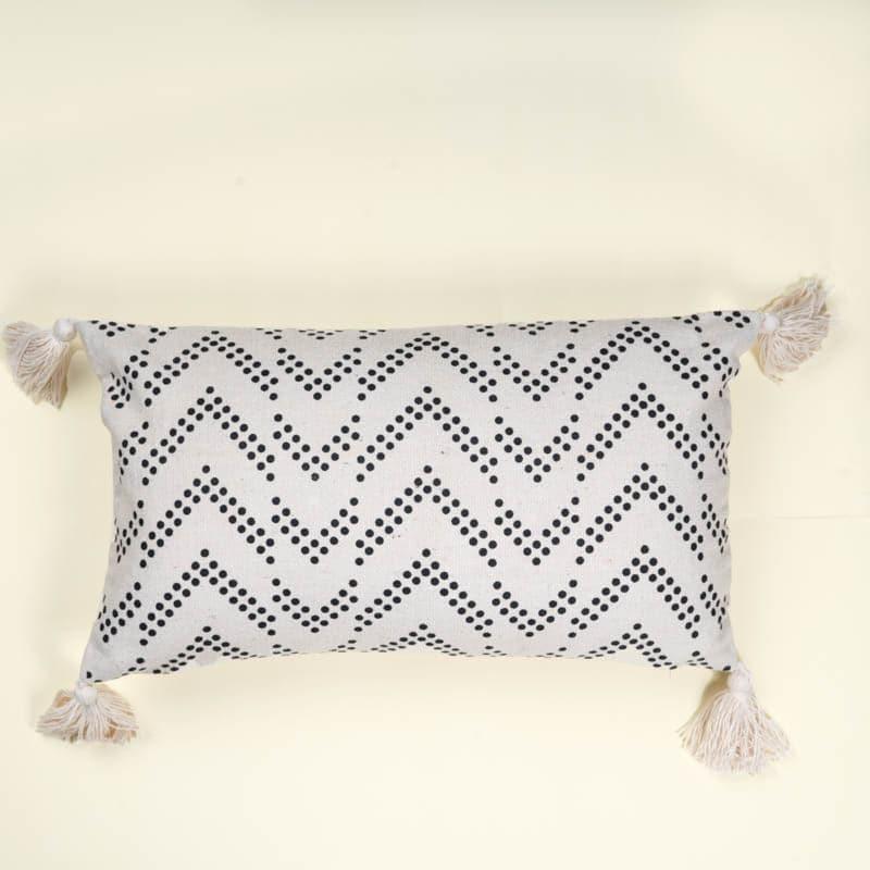 Cushion Covers - Dotted Zig Zag Cushion Cover - Set Of Two