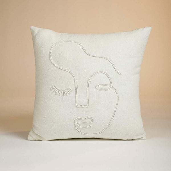 Cushion Covers - Femi Doodle Embroidered Cushion Cover