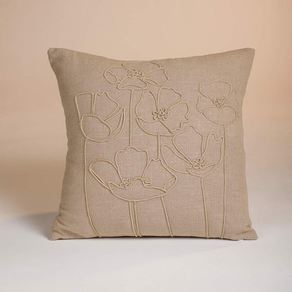 Cushion Covers - Flora Doodle Embroidered Cushion Cover