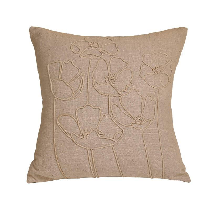 Buy Cushion Covers - Flora Doodle Embroidered Cushion Cover at Vaaree online