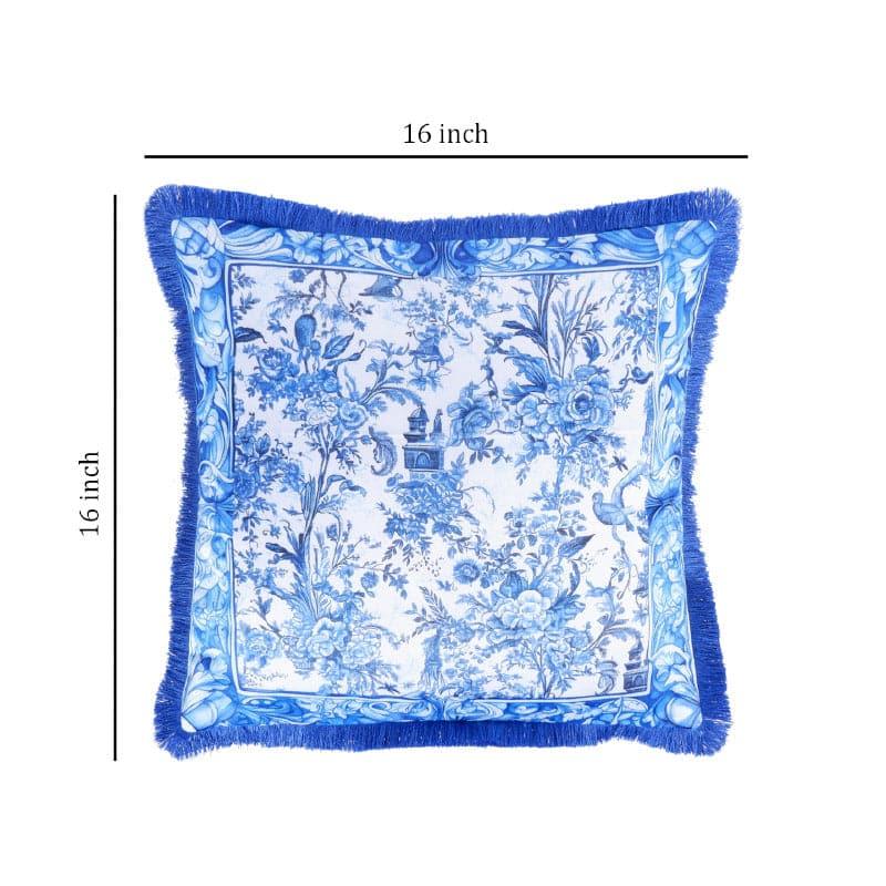 Buy Floral Mirage Indigo Cushion Cover Cushion Covers from Vaaree