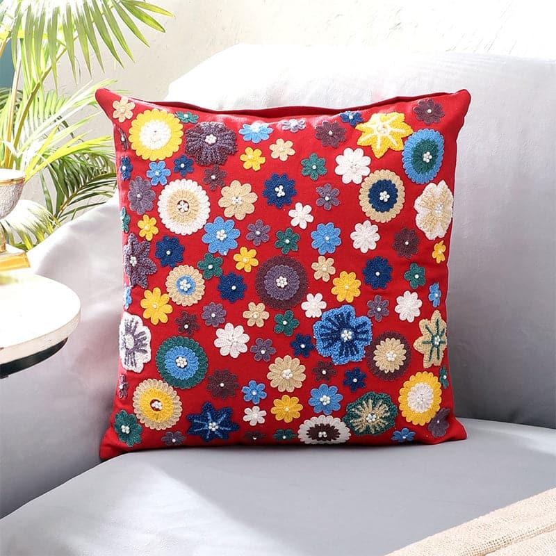 Buy Floro Blast Cushion Cover - Red Cushion Covers from Vaaree