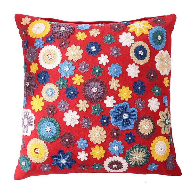 Buy Floro Blast Cushion Cover - Red Cushion Covers from Vaaree