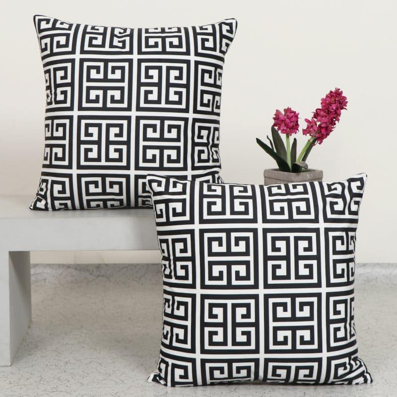 Buy Floro Grid Cushion Cover - Set Of Two Cushion Covers from Vaaree