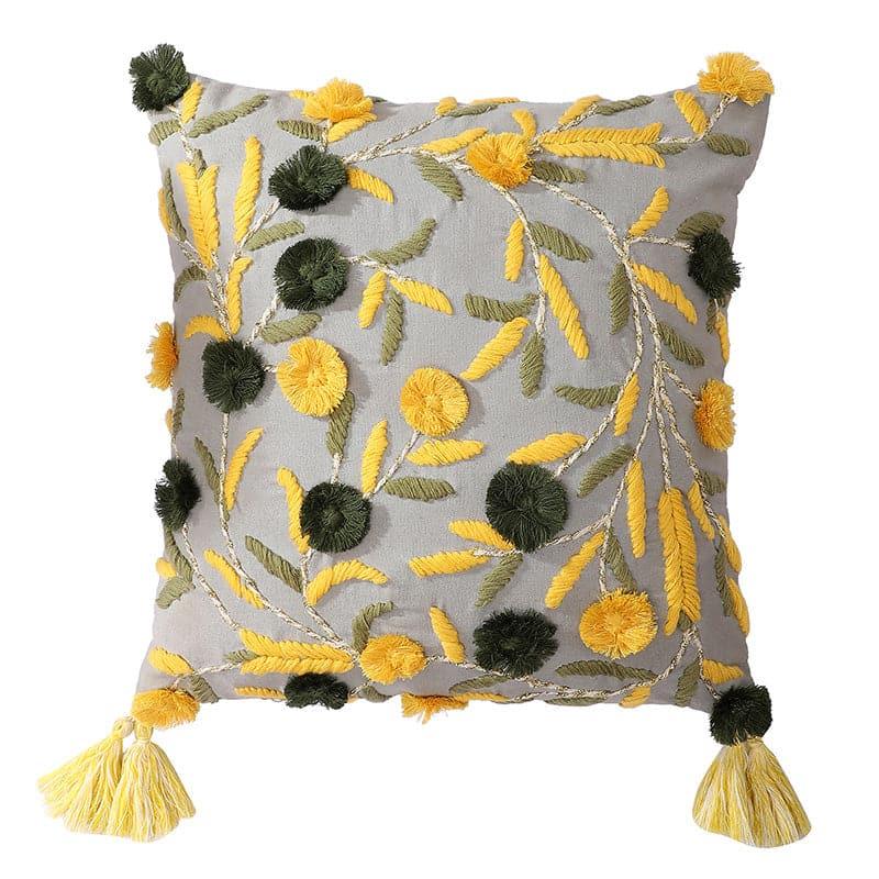 Buy Floro Magica Cushion Cover - Grey Cushion Covers from Vaaree