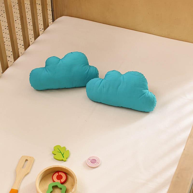 Buy Fluffy Cloud Cushion Cover(Blue) - Set Of Two Cushion Covers from Vaaree