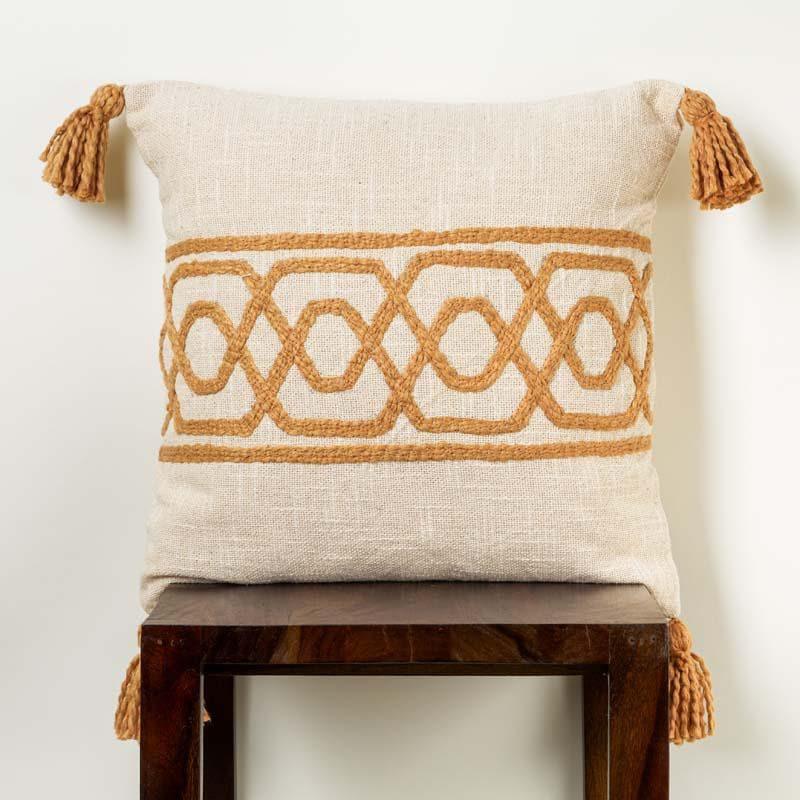 Buy Gold Fence Cushion Cover Cushion Covers from Vaaree