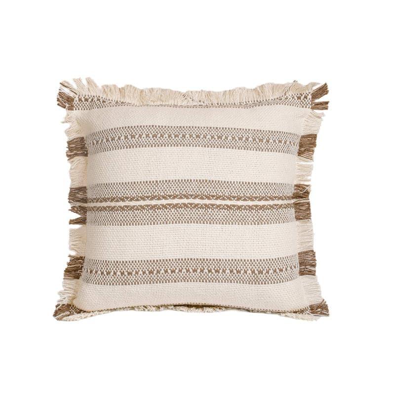 Buy Grace Grail Cushion Cover - Light Brown Cushion Covers from Vaaree