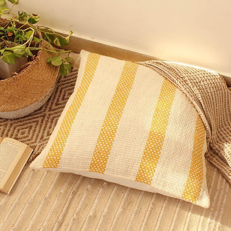 Buy Shivalik Cushion Cover - Yellow Cushion Covers from Vaaree