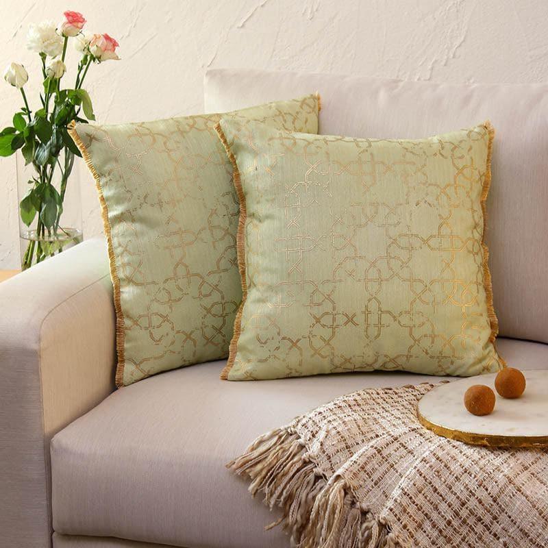 Buy Mandav Cushion Cover - Green Cushion Covers from Vaaree