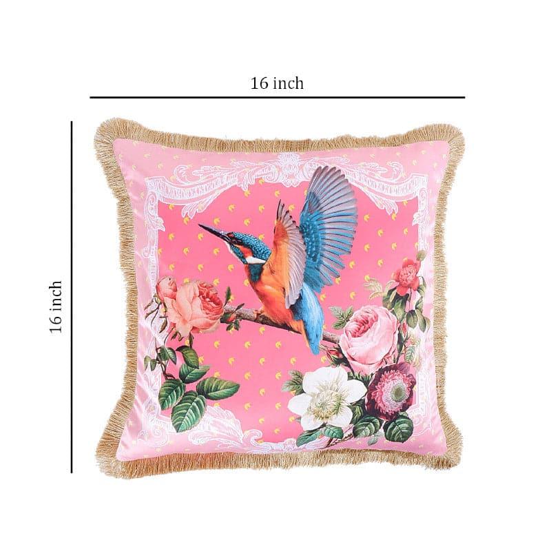 Cushion Covers - Honey Hummingbird Tropical Cushion Cover - Pink