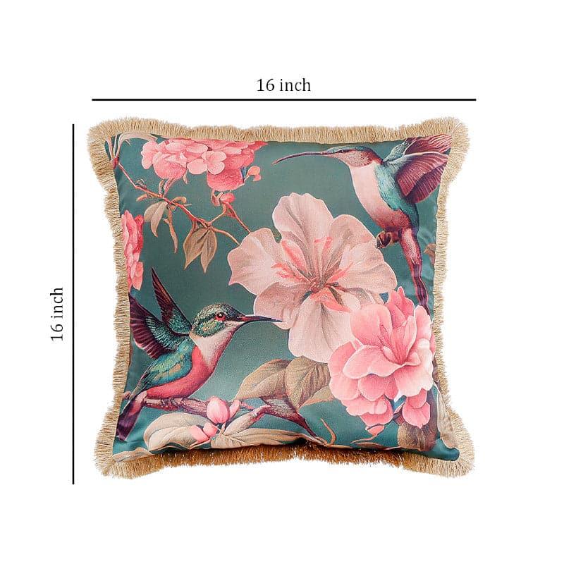 Buy Hummingbird Buzz Tropical Cushion Cover Cushion Covers from Vaaree