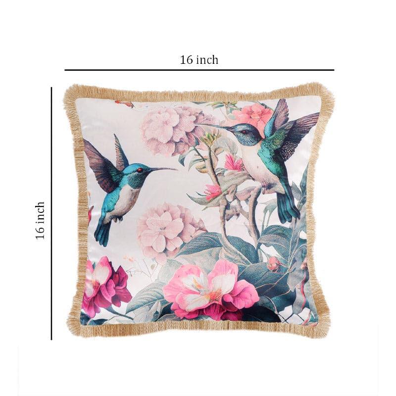 Buy Hummingbird Waltz Tropical Cushion Cover Cushion Covers from Vaaree