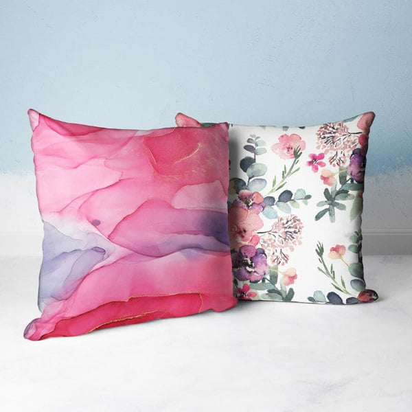 Cushion Covers - Ibis LilaReversible Cushion Cover - Set Of Two